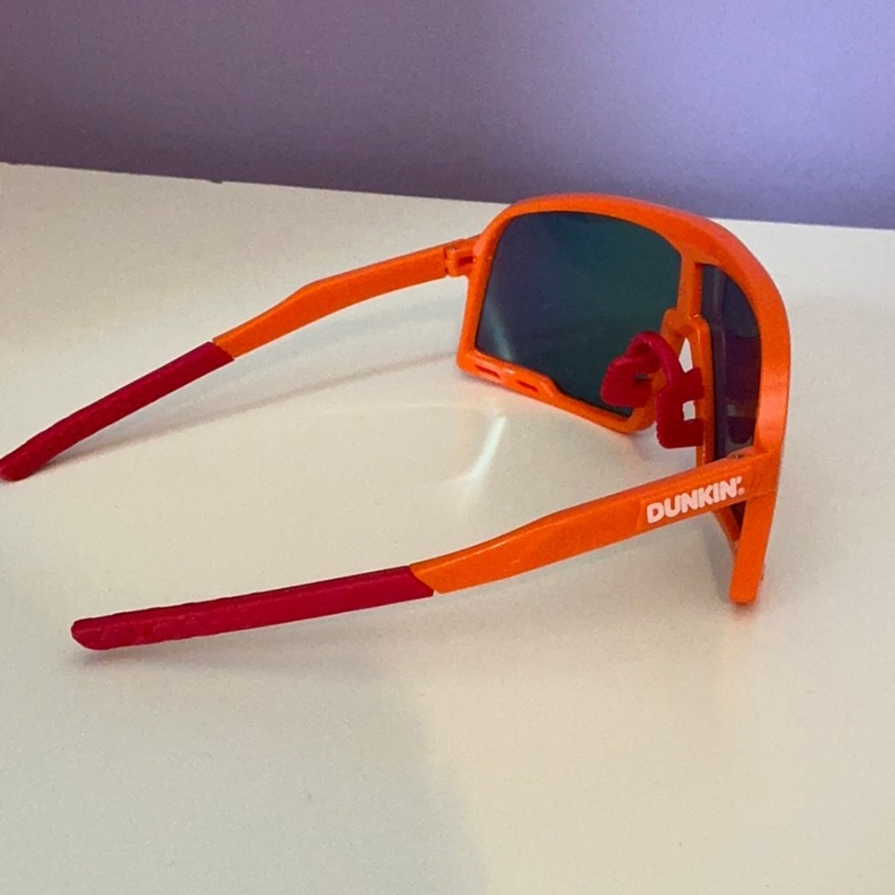 Dunkin' Donuts Orange Sunglasses with Multicolor Lenses - Picture 2 of 2